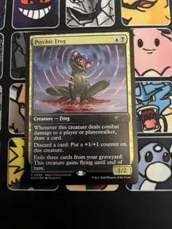 MTG: Secrets Of Strixhaven PSYCHIC FROG FOIL STORE CHAMPIONSHIP PROMO - Image 1