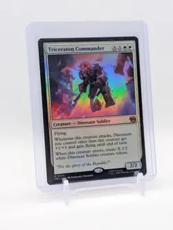 MTG - Triceraton Commander - FOIL Mythic #25 - TMNT NM - Image 1