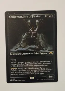 Mtg Modern Horizons 3 Shilgengar, Sire Of Famine Foil Etched NM - Image 1