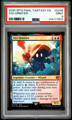 2025 MTG FINAL FANTASY #0248 VIVI ORNITIER PSA 9 - Image 1