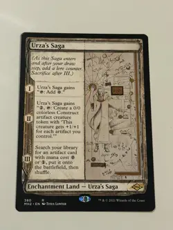 Urza's Saga - MTG Modern Horizons 2 Rare Showcase Enchantment Land 380 - Image 1