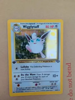 1st Edition Wigglytuff 16/64 Jungle Holo Pokemon Card - AI Grade 9 (Pokegrader) - Image 1