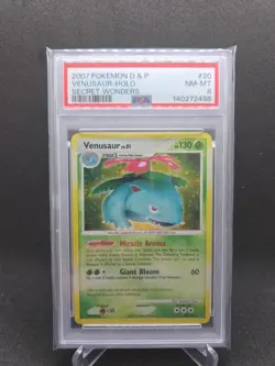 Venusaur - 20/132 PSA 8 Secret Wonders Holo Rare Pokemon - NM/MINT - Image 1