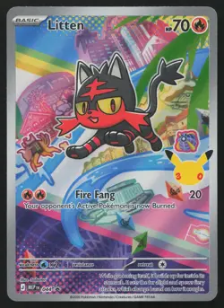 Litten 044 Holo Promo ME: Mega Evolution Promo Pokemon English NM - Image 1