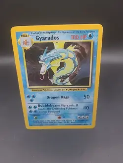 Gyarados 6/102 Holo Base set - HP - 1999 Pokemon card - Image 1