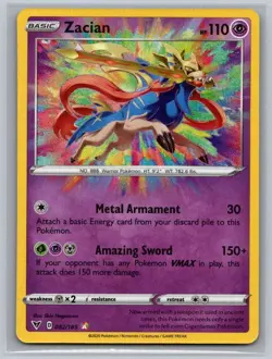 Zacian 082/185 Amazing Rare Vivid Voltage Pokemon Near Mint - Image 1
