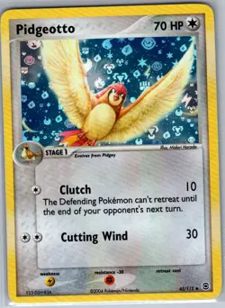 Pidgeotto 45/112 Reverse Holo FireRed & LeafGreen - Pokemon Card - NM - Image 1