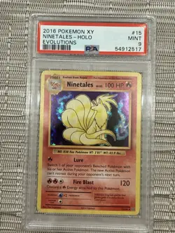 Pokemon - NINETALES - 15/108 - HOLO - RARE - XY EVOLUTIONS 2016 - PSA 9 !! MINT - Image 2