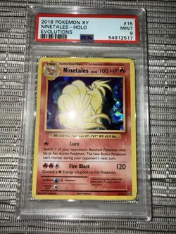 Pokemon - NINETALES - 15/108 - HOLO - RARE - XY EVOLUTIONS 2016 - PSA 9 !! MINT - Image 3
