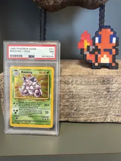 Pokemon TCG 1999 Nidoking Holo Rare Base Set PSA 7 #11/102 English - Image 2