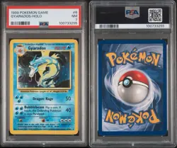 1999 Pokemon TCG Gyarados 6/102 Base Set Holo Rare PSA 7 100 HP - Image 3