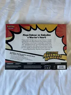 Pokemon TCG Mega Evolution Ascended Heroes Mega Emboar ex Box, New & Sealed - Image 2