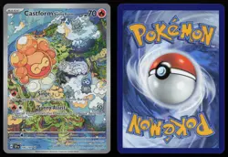 Castform Sunny Form 195/191 Illustration Rare Surging Sparks Pokemon NM - Image 3