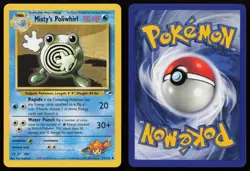 Misty's Poliwhirl 53/132 Unlimited Uncommon Gym Heroes Pokemon NM - Image 3