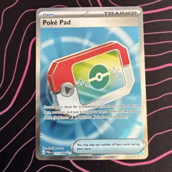 Pokemon Poke Pad 113/088 Full Art Ultra Rare Holo POR Set Trainer Item English - Image 1
