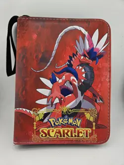 Pokemon Binder With 50 Sleeves , Zip Closure & Wrist Strap NEW - Image 1