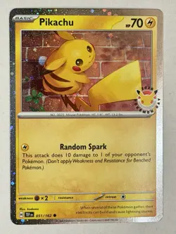 Pokemon TCG - Pikachu 051/162- 2024 SV05: Temporal Forces TEF - C Fart Swirl - Image 2