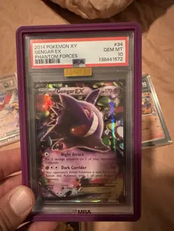 Pokemon Gengar EX 34/119 XY Phantom Forces Ultra Rare Holo PSA 10 Gem Mint 2014 - Image 1