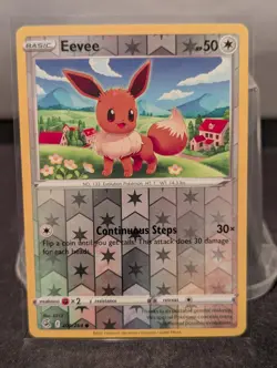 Eevee 205/264 Common Fusion Strike Pokemon Reverse Holo Lightly Played - Image 1