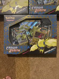 (3) Pokemon Crown Zenith Regieleki V Collection Box Factory Sealed - Image 2