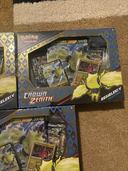 (3) Pokemon Crown Zenith Regieleki V Collection Box Factory Sealed - Image 4