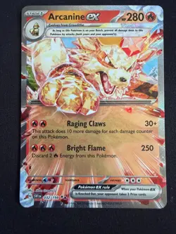 Pokemon TCG - Arcanine ex - Scarlet & Violet Base Set - Double Rare - 032/198 - Image 1