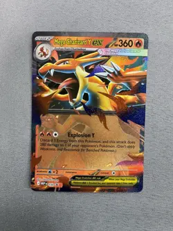 Pokemon TCG Mega Charizard Y ex 030 Mega Evolution Promo Full Art MINT - Image 1