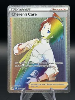 Pokemon Cheren's Care 177/172 Brilliant Stars Rainbow Secret Rare Holo - Image 1