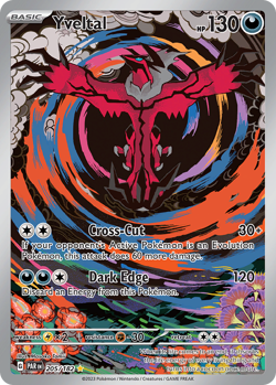 YVELTAL 205/182 ILLUSTRATION RARE PARADOX RIFT POKEMON NEAR MINT - Image 1