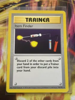 1999 Pokemon—Item Finder #74/102 Base Set (Shadowless)—Nonfoil MP - Image 1