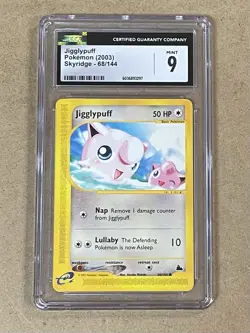 2003 POKEMON - JIGGLYPUFF (SKYBRIDGE) 68/144 - CGC 9 MINT - Image 1