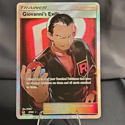 Pokemon Giovanni's Exile Ultra Rare Full Art Holo 67/68 Hidden Fates 2019 NM/M - Image 1