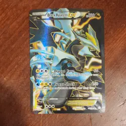 Pokemon Black Kyurem EX Full Art Ultra Rare Holo Boundaries Crossed 145/149 - Image 1