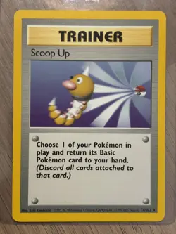 Pokemon Scoop Up 78/102 Base Set Rare Regular Unlimited English Trainer - Image 1