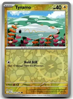 Tynamo 030/086 Common Black Bolt Pokemon Reverse Holo Lightly Played - Image 1