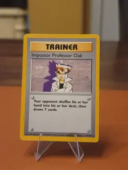 Impostor Professor Oak - 73/102 - Pokemon Base Set (Shadowless) DMG CREASED - Image 1