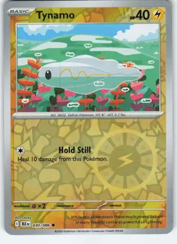 Tynamo 030/086 Common Reverse Holo SV: Black Bolt NM Pokemon - Image 1