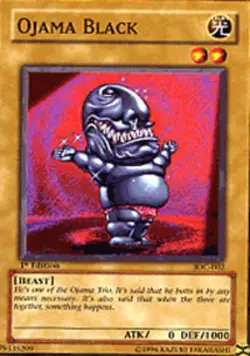 Ojama Black - IOC-002 - Common - Unlimited Edition NM Yugioh Invasion of Chaos - Image 1