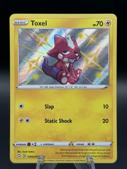 Pokemon Toxel Shiny Holo Rare Shining Fates: Shiny Vault SV041/SV122 - Image 1