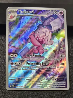 Pokemon TCG Tinkatuff Paldea Evolved Illustration Rare 217/193 - Image 1