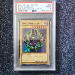 Yugioh Dark Magician 1st Edition PSA 9 Mint - Image 1