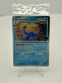 Pokemon TCG Aurorus Promo Holo Rare 024/088 Me03 Perfect Order SEALED - Image 1