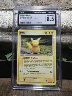 Ditto [Pikachu] 63/113 EX Delta Species CGC 8.5 Regular Common Pokemon TCG - Image 1