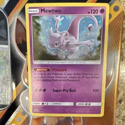 Pokemon TCG Mewtwo Promo Holo SM77 Basic 120 HP English - Image 1