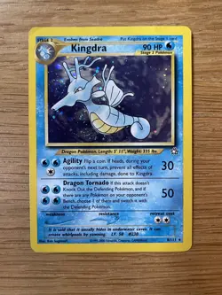 Pokemon TCG Kingdra 8/111 - Neo Genesis - Holo Rare - English - Image 1