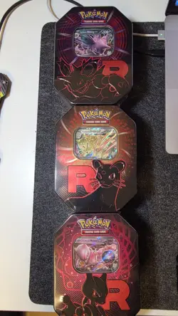 Pokemon TCG: Destined Rivals | Team Rocket Tin | Set of 3 | New & Sealed - Image 2