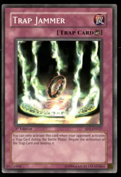 Trap Jammer SD1-EN027 Structure Deck: Dragon's Roar Yu-Gi-Oh 1st Edition LP - Image 1