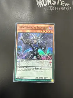YUGIOH LECTOR PENDULUM THE DRACOVERLORD SUPER RARE PEVO-EN060 1ST EDITION - Image 1