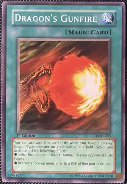 Dragon's Gunfire LOD-045 Legacy of Darkness 1st Edition - Yugioh Card - Image 1