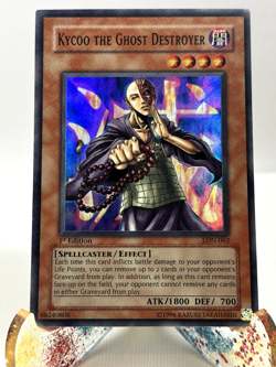 YuGiOh! Kycoo the Ghost Destroyer LON-062 1st Edition Super Rare LP - Image 1